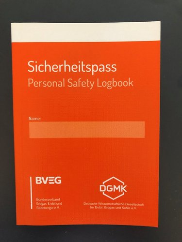 Sicherheitspass - Personal Safety Logbook