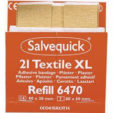 Salvequick Plasterstrips 21x Plasterabschnitte elastisch