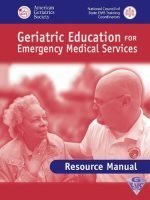 Geriatric Education for EMS: Resource Manual